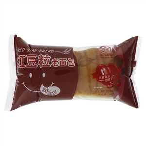 豪轩发红豆味红豆粒老面包