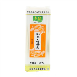 鲁健软滑劲爽如意鸡蛋挂面500克