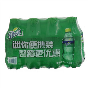 300ml雪碧柠檬味汽水*12