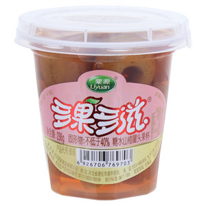 栗源多果多滋糖水山楂罐头果杯