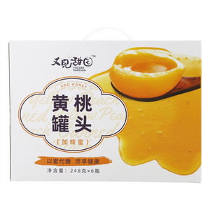 又见甜园黄桃罐头（加蜂蜜）