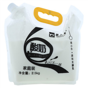 萌小牛家庭装原味酸牛奶