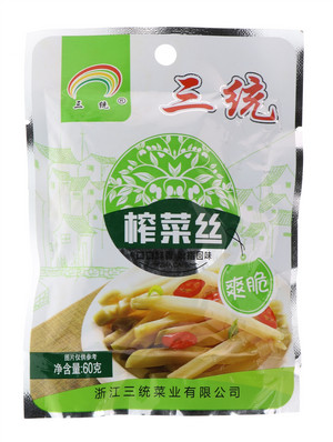 三统爽脆榨菜丝60克