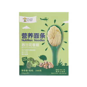 每伴西兰花香菇营养面条