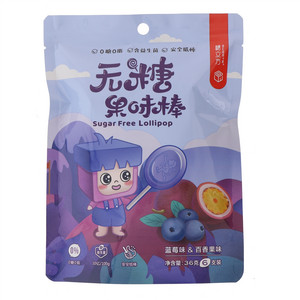 糖立方蓝莓味&百香果味无糖果味棒