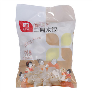 美食林猪肉韭菜三圆水饺