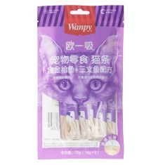 Wanpy欧一吸宠物零食猫条  含金枪鱼+三文鱼配方
