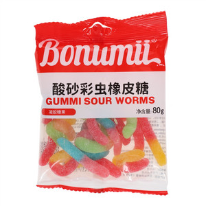 Bonumii酸砂彩虫橡皮糖