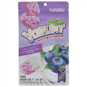 雅富蓝莓味法式水果冻干酸奶块