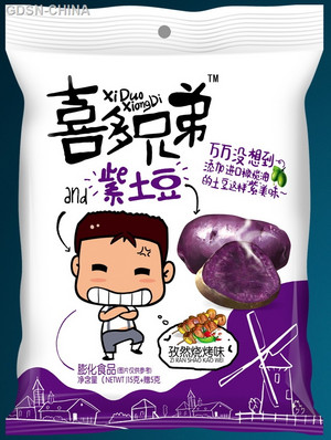 喜多兄弟孜然烧烤味紫土豆膨化食品
