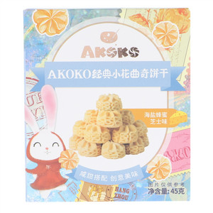 AKOKO海盐蜂蜜芝士味曲奇饼干