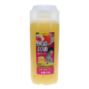 一品云台冰菊蜜桃芝士复合果汁饮料