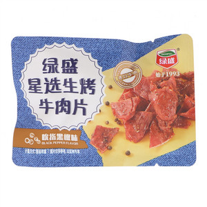绿盛吮指黑椒味星选生烤牛肉片
