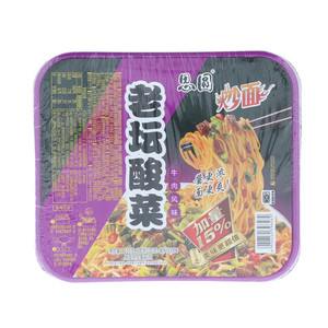 思圆炒面老坛酸菜牛肉风味