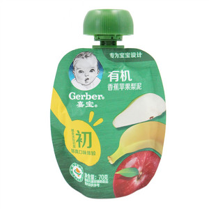 雀巢嘉宝有机香蕉苹果梨泥