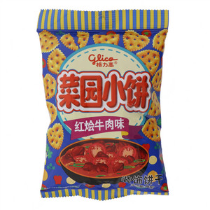 格力高菜园小饼红烩牛肉味装饰饼干