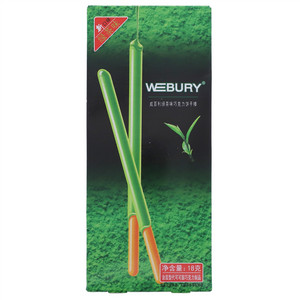 威百利绿茶味饼干棒