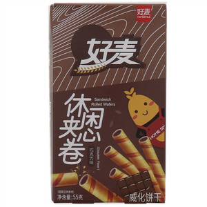 好麦休闲夹心卷巧克力味