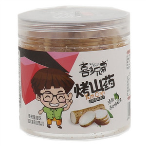 喜多兄弟风味膨化食品香辣鸡翅味罐装烤山药