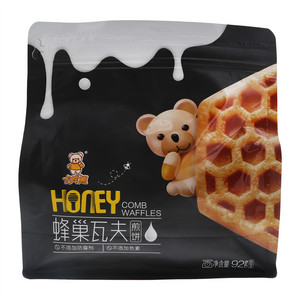 卡宾熊蜂巢瓦夫奶特味煎饼