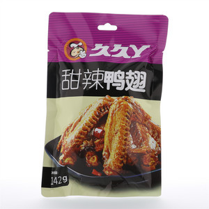 久久丫甜辣鸭翅142g