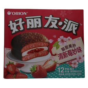 ORION PIE好丽友?派清新莓妙味涂饰蛋类芯饼