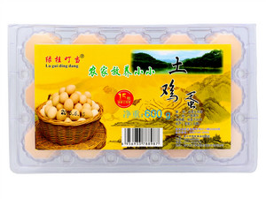 绿桂叮当农家放养小小土鸡蛋15枚（600g）