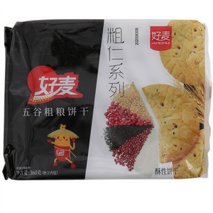 好麦粗仁系列五谷粗粮饼干