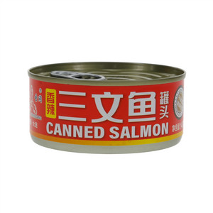 三渔圣冈香辣三文鱼罐头