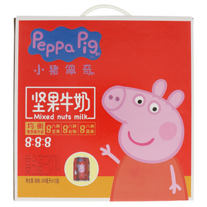 好+1peppa pig小猪佩奇坚果牛奶