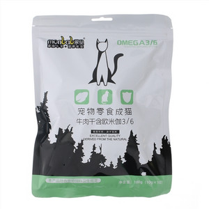 蒙贝宠物零食成猫牛肉干含欧米伽3/6