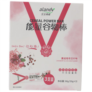 蔓越莓奇亚籽谷物棒