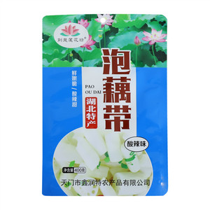 荆楚莲花坊酸辣味泡藕带400克