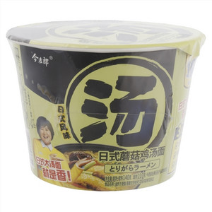 今麦郎1桶半日式蘑菇鸡汤油炸方便面