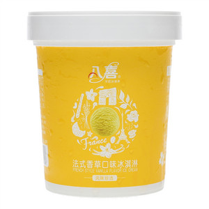八喜法式香草口味冰淇淋杯装270克