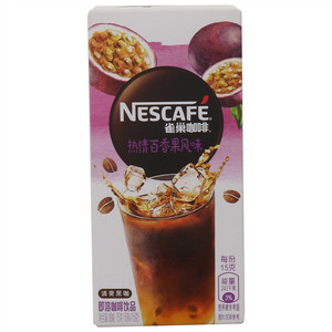 NESCAFE雀巢咖啡特调果萃系列热情百香果风味清爽黑咖（即溶咖啡饮品）