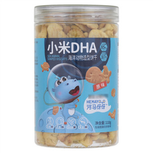 河马伢伢小米DHA海洋动物造型饼干（原味）