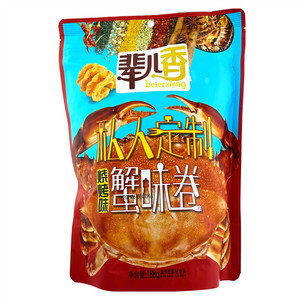 辈儿香烧烤蟹味卷膨化食品