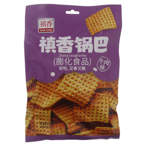 禛香牛肉味锅巴（膨化食品）
