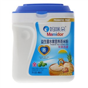 妈咪朵苹果燕麦益生菌营养蒸米粉