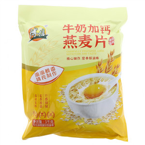 博信牛奶加钙燕麦片