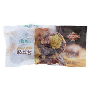 蒸汽糯米咸蛋黄粘豆包