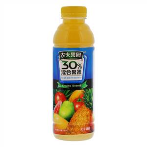 农夫果园30%（芒果+菠萝+番石榴+苹果+番茄+橙+西柚）混合果汁500ml