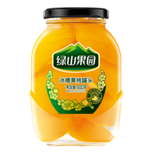 绿山果园冰糖黄桃罐头