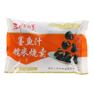 三和四美墨鱼汁糯米烧麦(速冻、熟制、无肉类、速冻面米食品)