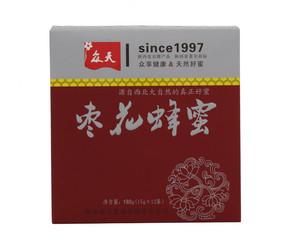 众天枣花蜂蜜180g(15g×12条）