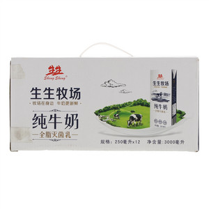 生生纯牛奶