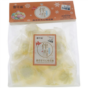 雪可滋伴雪曲奇形夹心棉花糖（香橙风味）