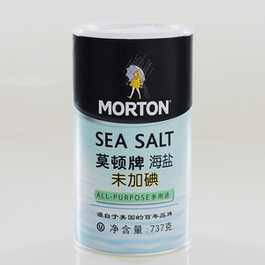 莫顿牌未加碘海盐