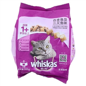 whiskas偉嘉无吞拿鱼及三文鱼味成猫猫粮